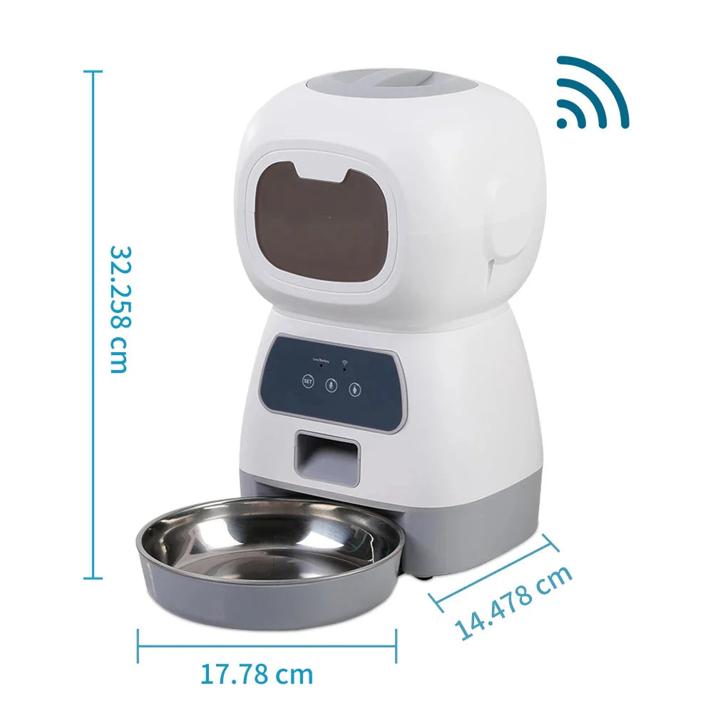 PETTISM™ 3.5L Auto Pet Feeder – Convenient & Hassle-Free Feeding